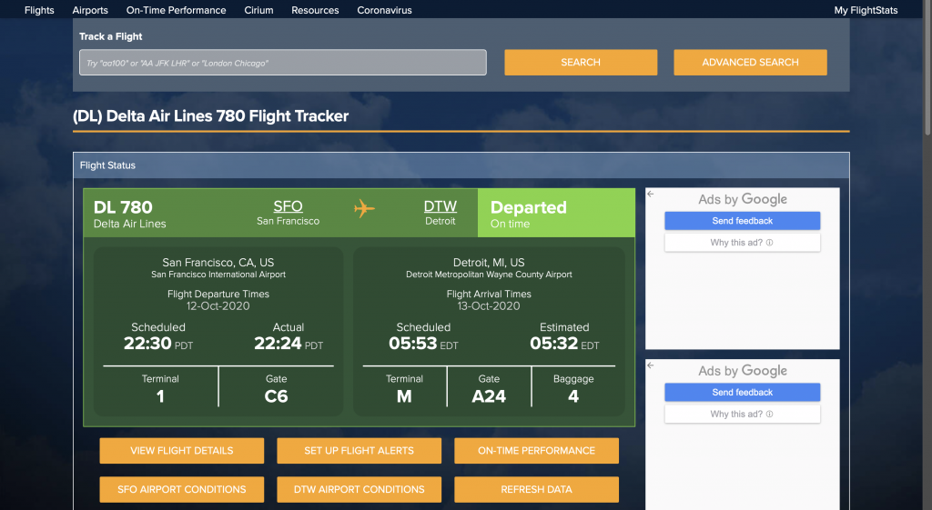 Essential travel agency tools - Flightstats